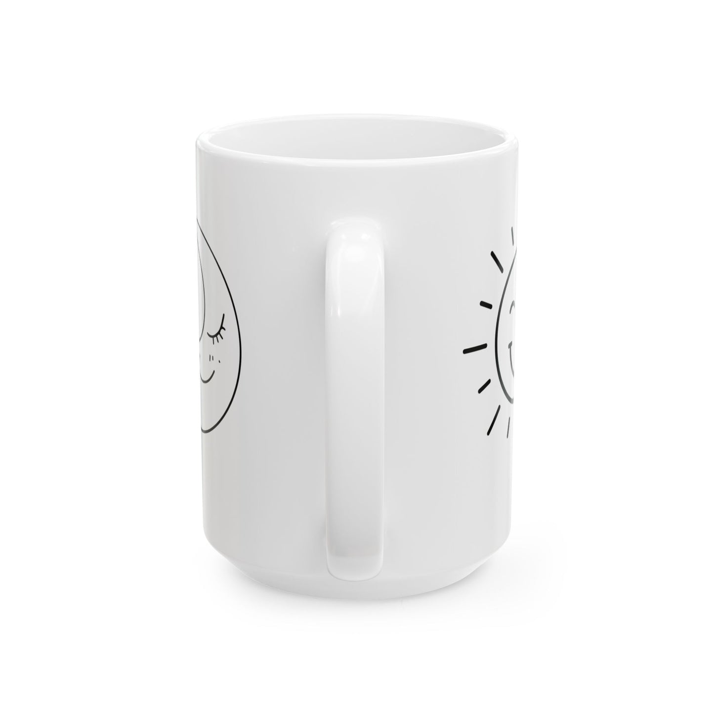 Sun Coffee Moon // Ceramic Mug, (11oz, 15oz)