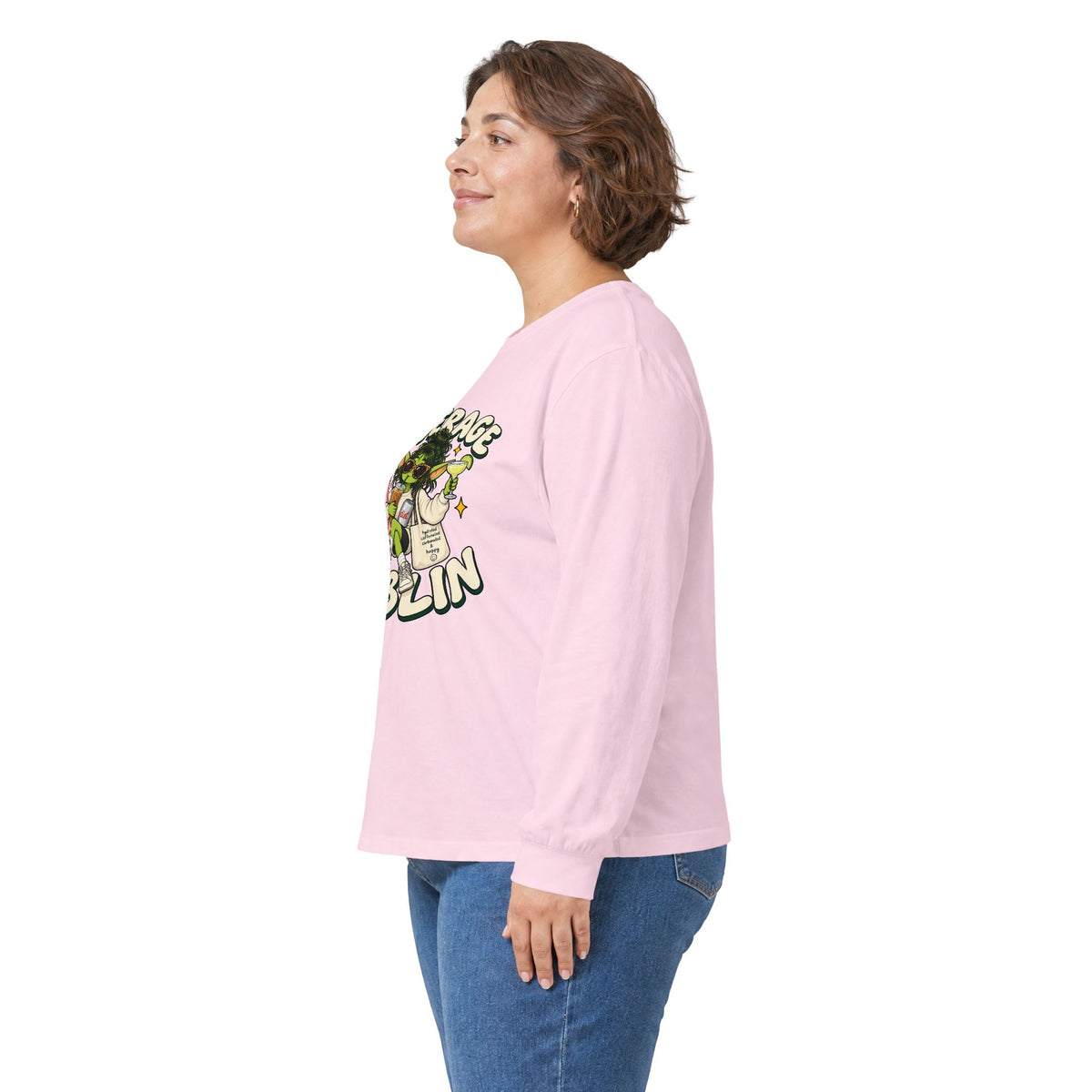 Beverage Goblin Long Sleeve T-Shirt — Cute Retro Drink Lover Tee