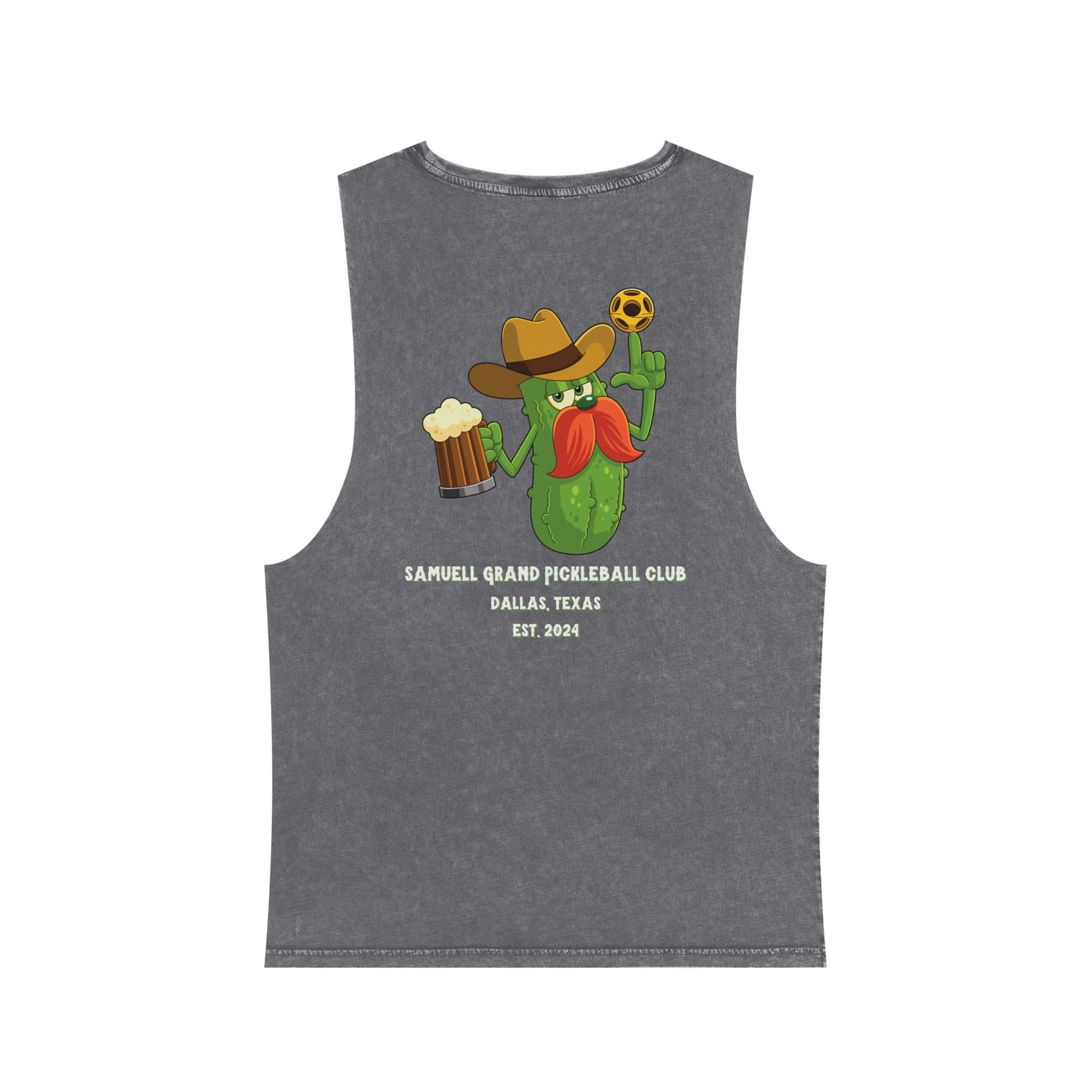 SGPBC White // Custom Unisex Stonewash Tank Top