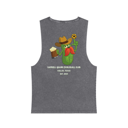 SGPBC White // Custom Unisex Stonewash Tank Top