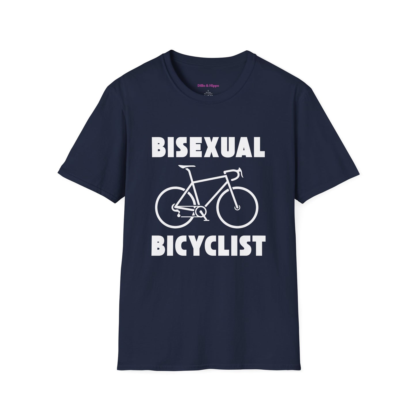 Bisexual (Road) Bicyclist  // Unisex Softstyle T-Shirt