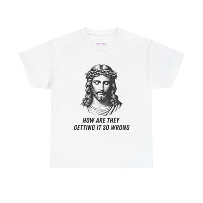 Christ-Inspired Unisex Heavy Cotton Tee - How Are They Getting It So Wrong?