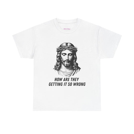 Christ-Inspired Unisex Heavy Cotton Tee - How Are They Getting It So Wrong?