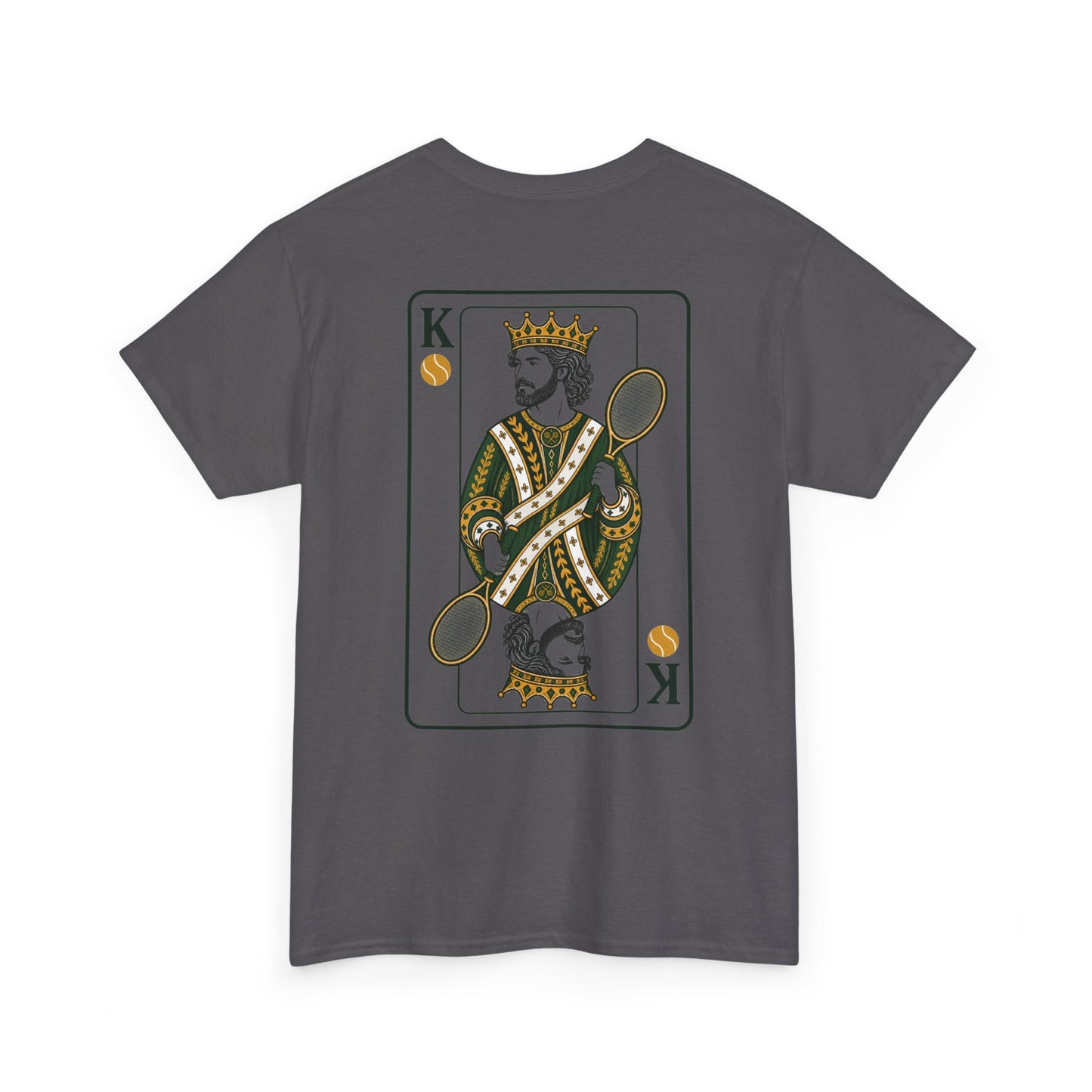 Tennis - King of the Court Card Tee — Vintage Playing Card Graphic T-Shirt