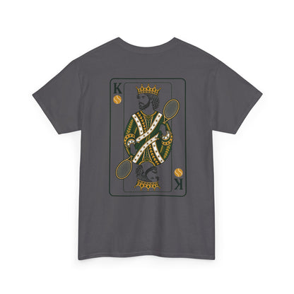 Tennis - King of the Court Card Tee — Vintage Playing Card Graphic T-Shirt