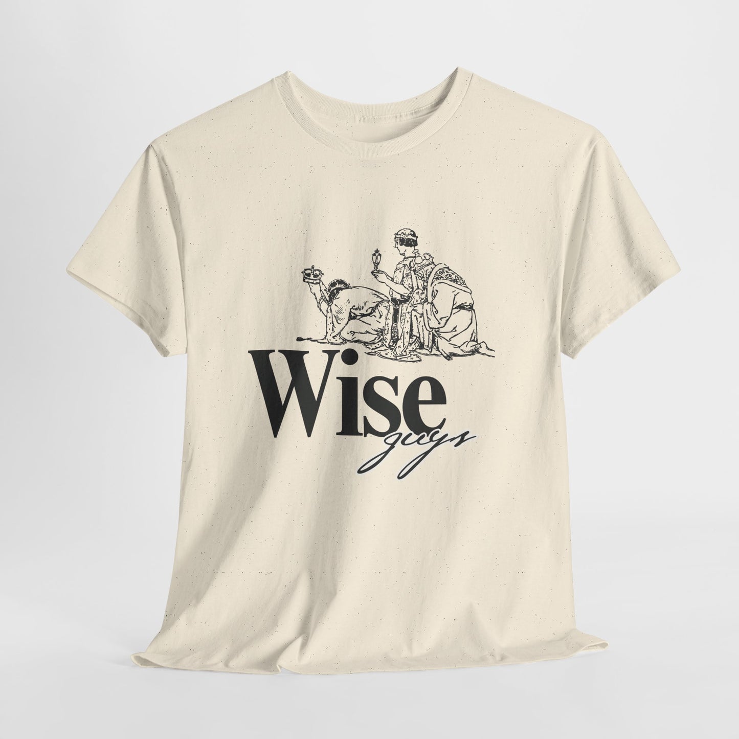 Wise Guys Unisex Heavy Cotton Tee - Stylish Graphic Tee for Casual Wear