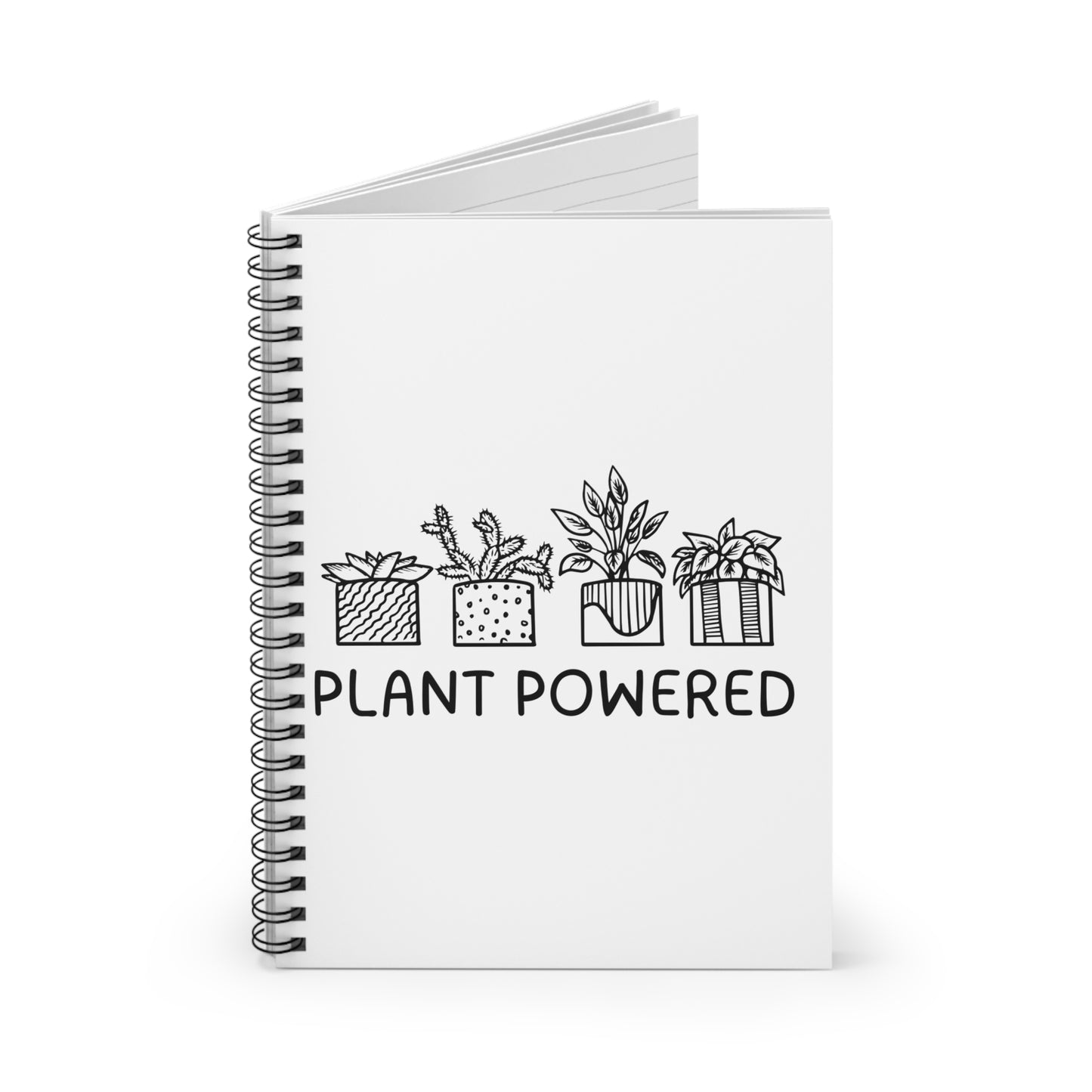 Plant Powered // Spiral Notebook - Ruled Line