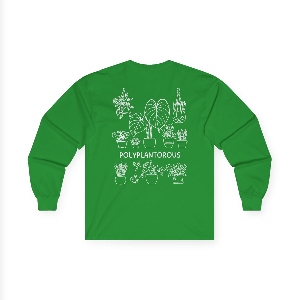 polyPLANTorous // Unisex Long Sleeve Tee - Botanical Design for Plant Lovers