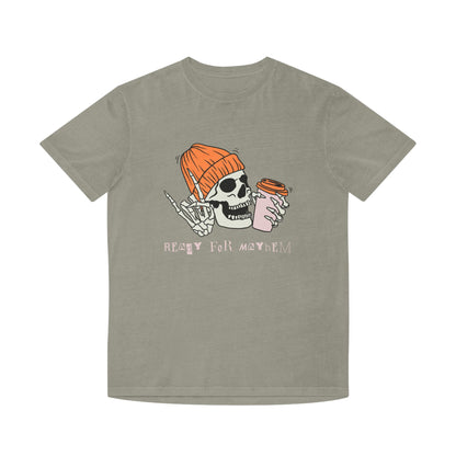 Skull Coffee Tee — 'Ready for Mayhem' Casual Graphic T-Shirt