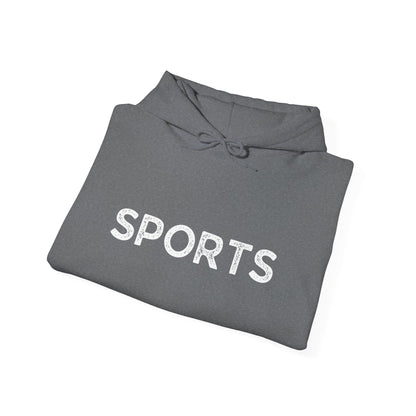 Sports // Unisex Heavy Blend™ Hooded Sweatshirt - White Text