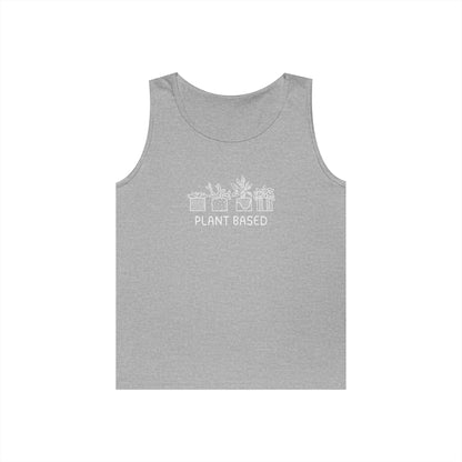 Plant Based // Unisex Heavy Cotton Tank Top - Perfect for Eco Lovers