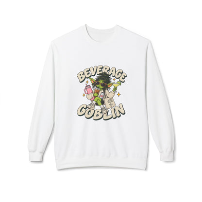 Beverage Goblin T-Shirt — Cute Retro Drink Lover Crew Neck Sweatshirt