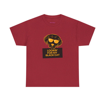 Golden Retriever with Sign //  Unisex Heavy Cotton Tee