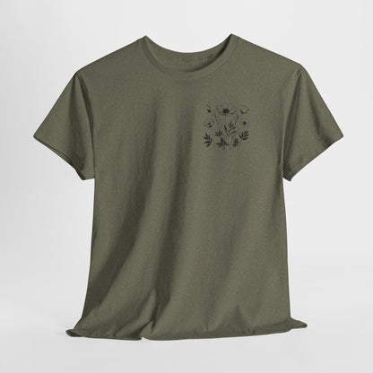 We're Rooting For You - Flowers // Unisex Heavy Cotton Tee - Perfect for Everyday Comfort
