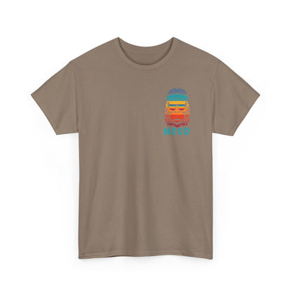 Bigfoot Mood - Pocket Placement // Retro Mood Unisex Heavy Cotton Tee - Colorful Graphic T-Shirt