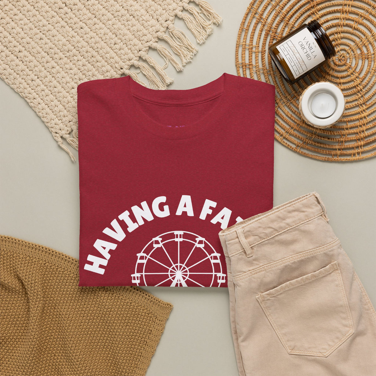 Having A Fairly Good Time // Ferris Wheel Good Time Punny Unisex Heavy Cotton Tee