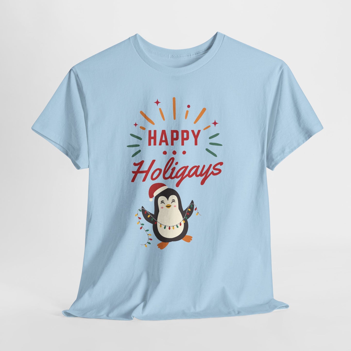 Happy Holigay Penguin Unisex Heavy Cotton Tee