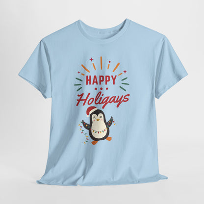 Happy Holigay Penguin Unisex Heavy Cotton Tee