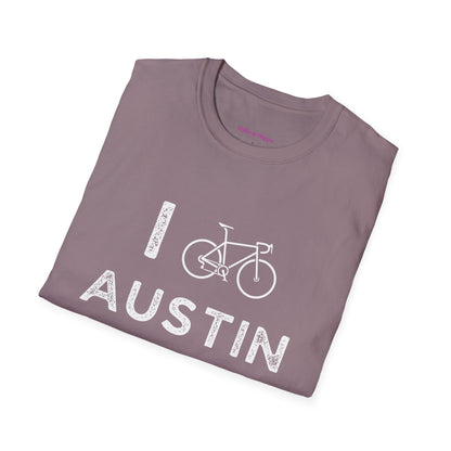 I (Road) Bike Austin // Unisex Softstyle T-Shirt