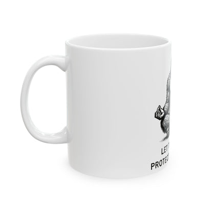 Bigfoot Let Them Talk // Ceramic Mug, (11oz, 15oz)