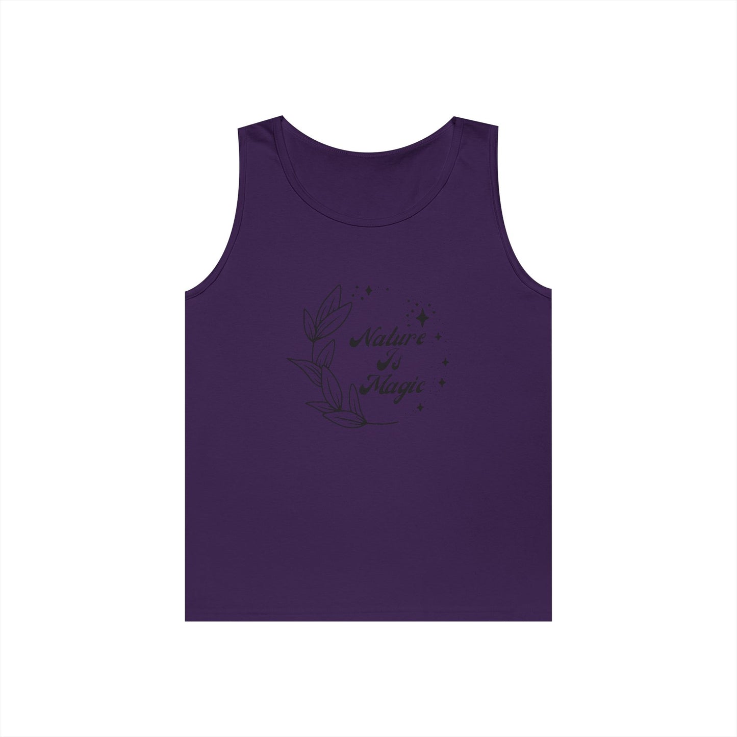Nature is Magic // Unisex Heavy Cotton Tank Top -  Design for Outdoor Lovers