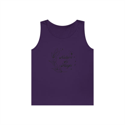 Nature is Magic // Unisex Heavy Cotton Tank Top -  Design for Outdoor Lovers