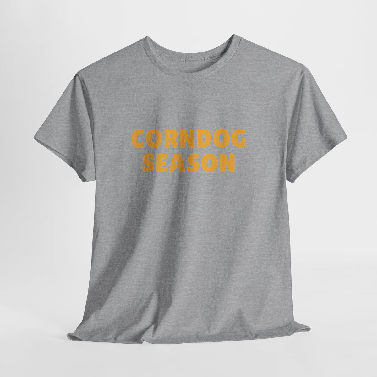 Funny Corndog Season // Unisex Heavy Cotton Tee | Perfect for Food Lovers and Festivals