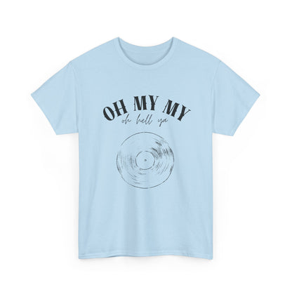 Oh My My Vintage Vinyl Graphic // Unisex Heavy Cotton Tee - Perfect for Music Lovers