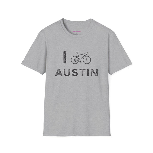 I (Road) Bike Austin // Unisex Softstyle T-Shirt