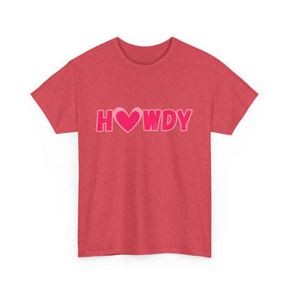 H<3WDY // Fun Howdy Graphic Unisex Heavy Cotton Tee