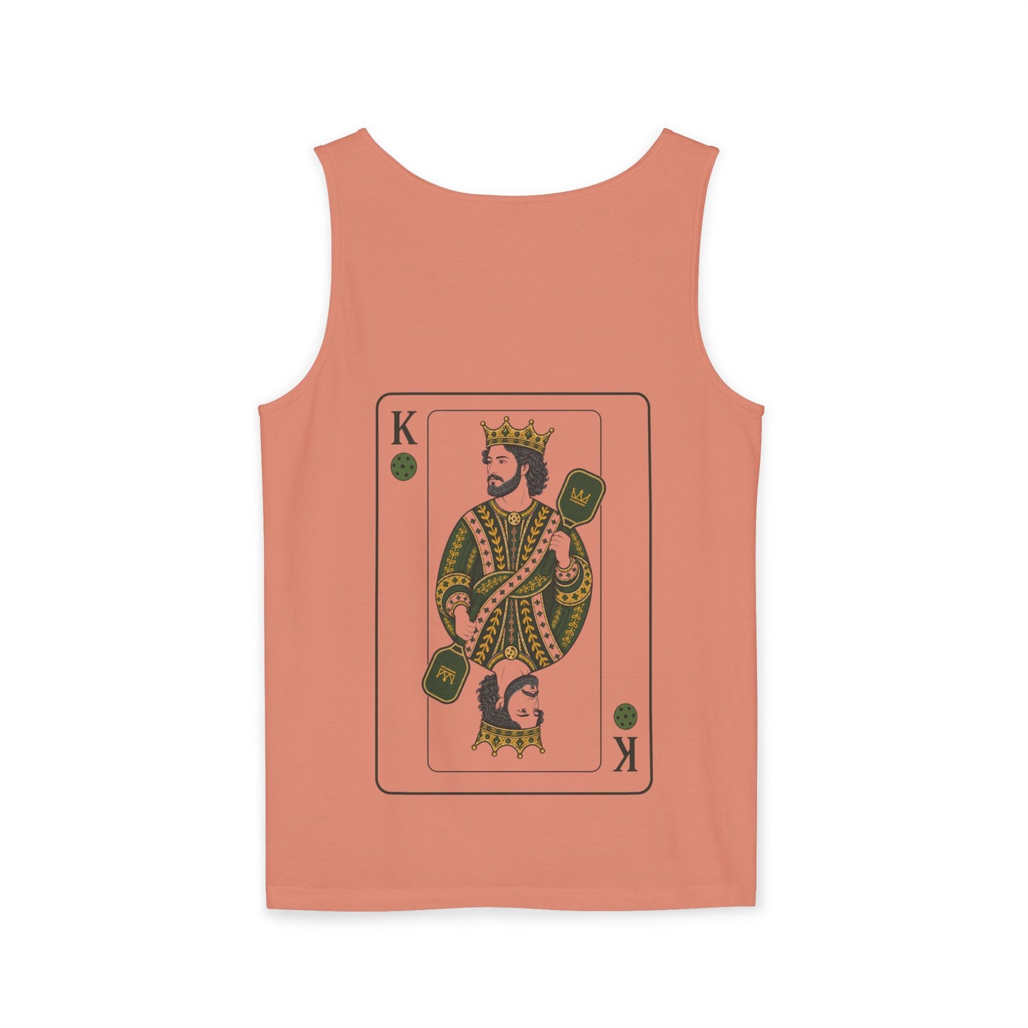 Pickleball - King of the Court - Vintage Playing Card - Tank Top — Graphic Tank