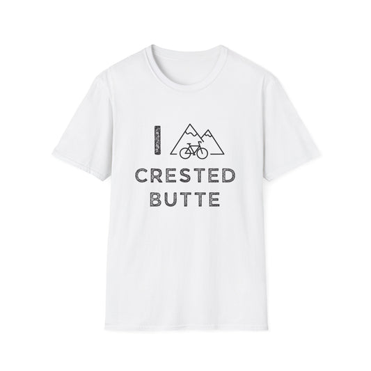 I (Mountain) Bike Crested Butte // Unisex Softstyle T-Shirt