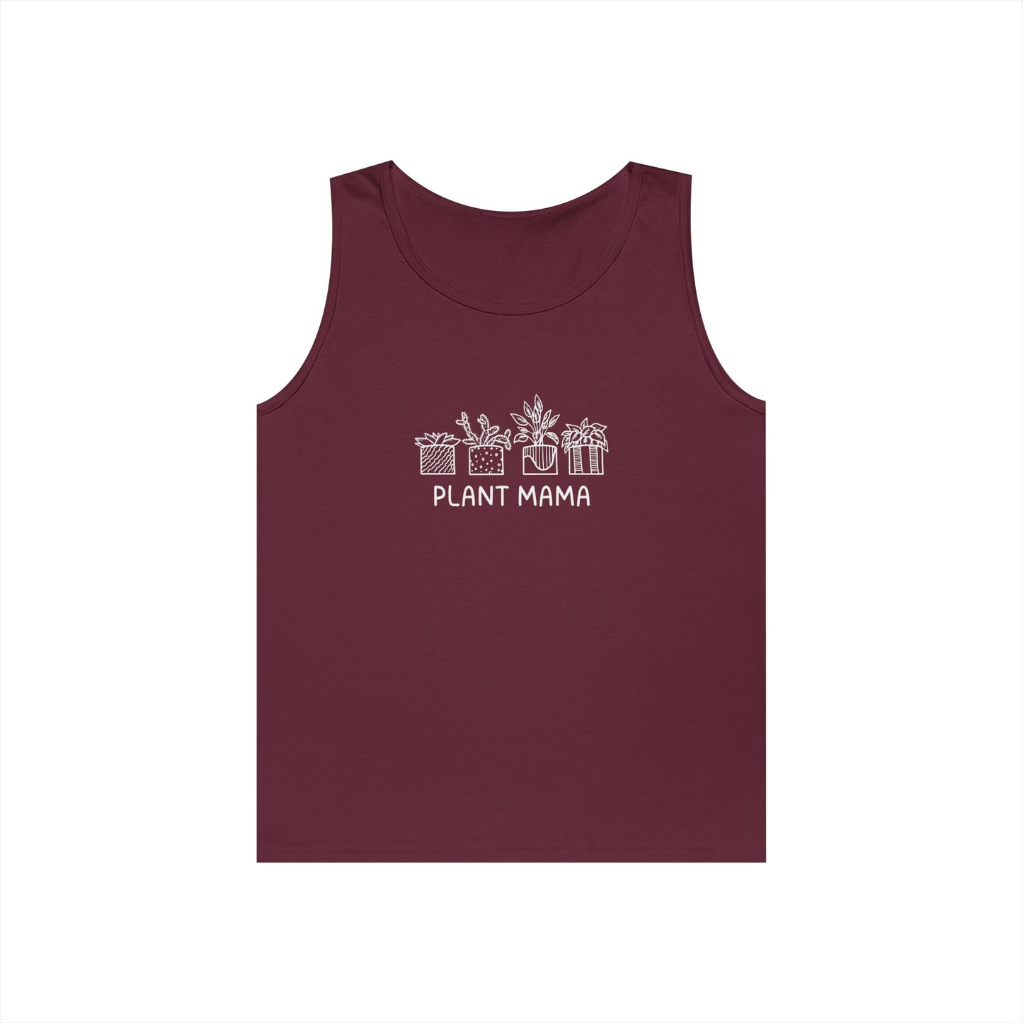 Plant Mama // Unisex Heavy Cotton Tank Top - Perfect for Garden Lovers