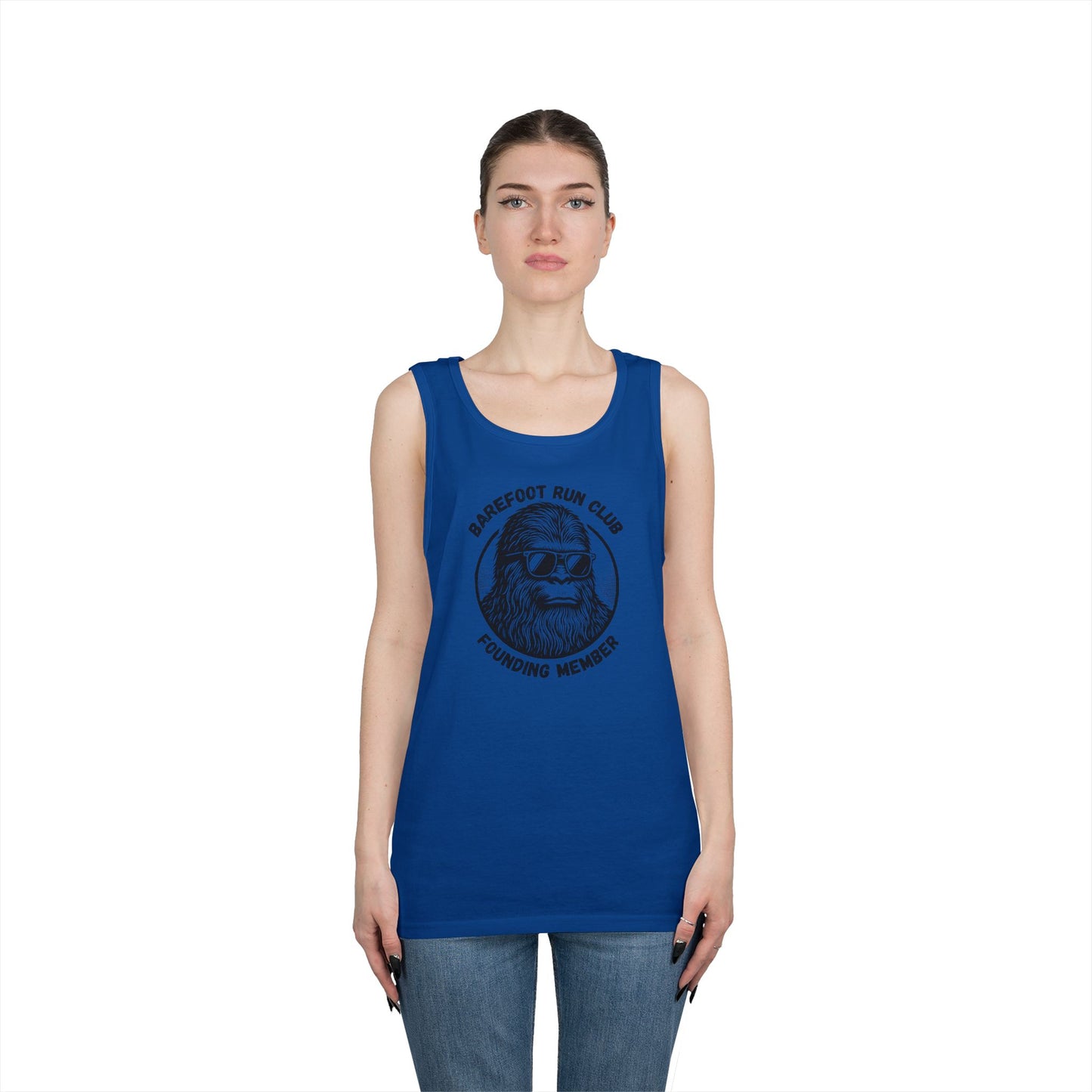 Barefoot Run Club Founding Member //  Unisex Heavy Cotton Tank Top