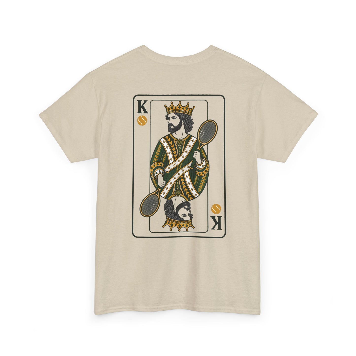 Tennis - King of the Court Card Tee — Vintage Playing Card Graphic T-Shirt