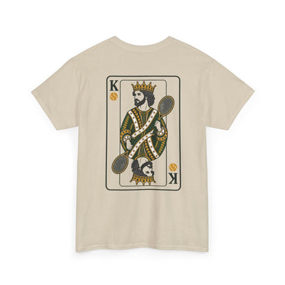Tennis - King of the Court Card Tee — Vintage Playing Card Graphic T-Shirt