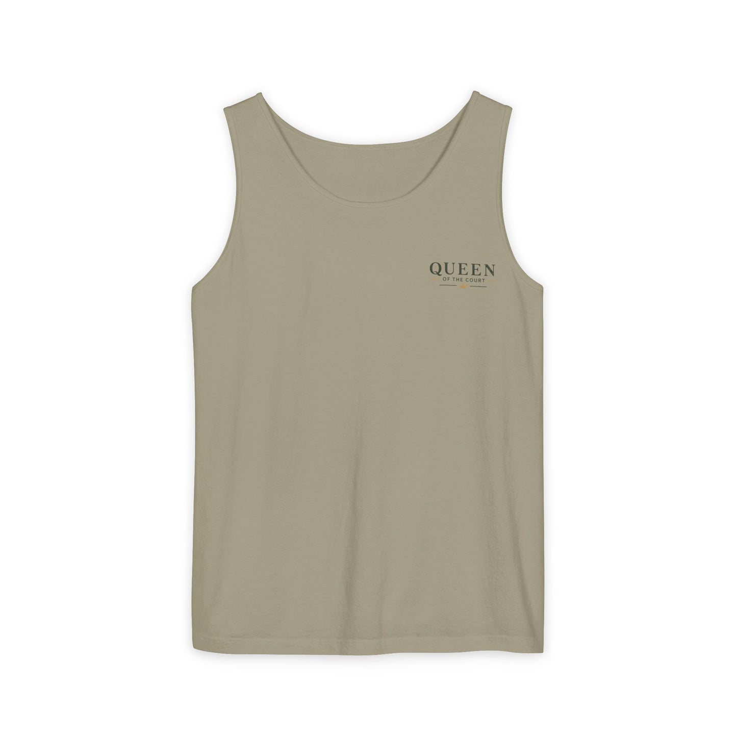 Tennis- Queen of the Court - Vintage Playing Card - Tank Top — Graphic Tank