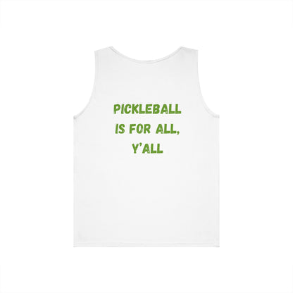 Pickleball is for All, Y'all // Unisex Heavy Cotton Tank Top