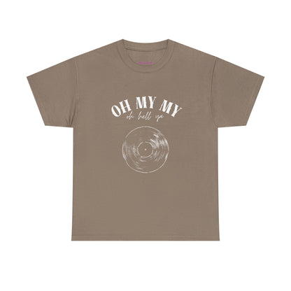 Oh My My Vintage Vinyl Graphic // Unisex Heavy Cotton Tee - Perfect for Music Lovers