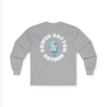 Unisex Ultra Cotton Long Sleeve Tee - 'Power Bottom Autumn' Graphic