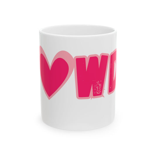 H<3WDY // Ceramic Mug, (11oz, 15oz)