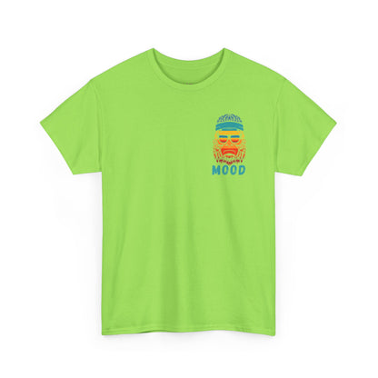 Bigfoot Mood - Pocket Placement // Retro Mood Unisex Heavy Cotton Tee - Colorful Graphic T-Shirt