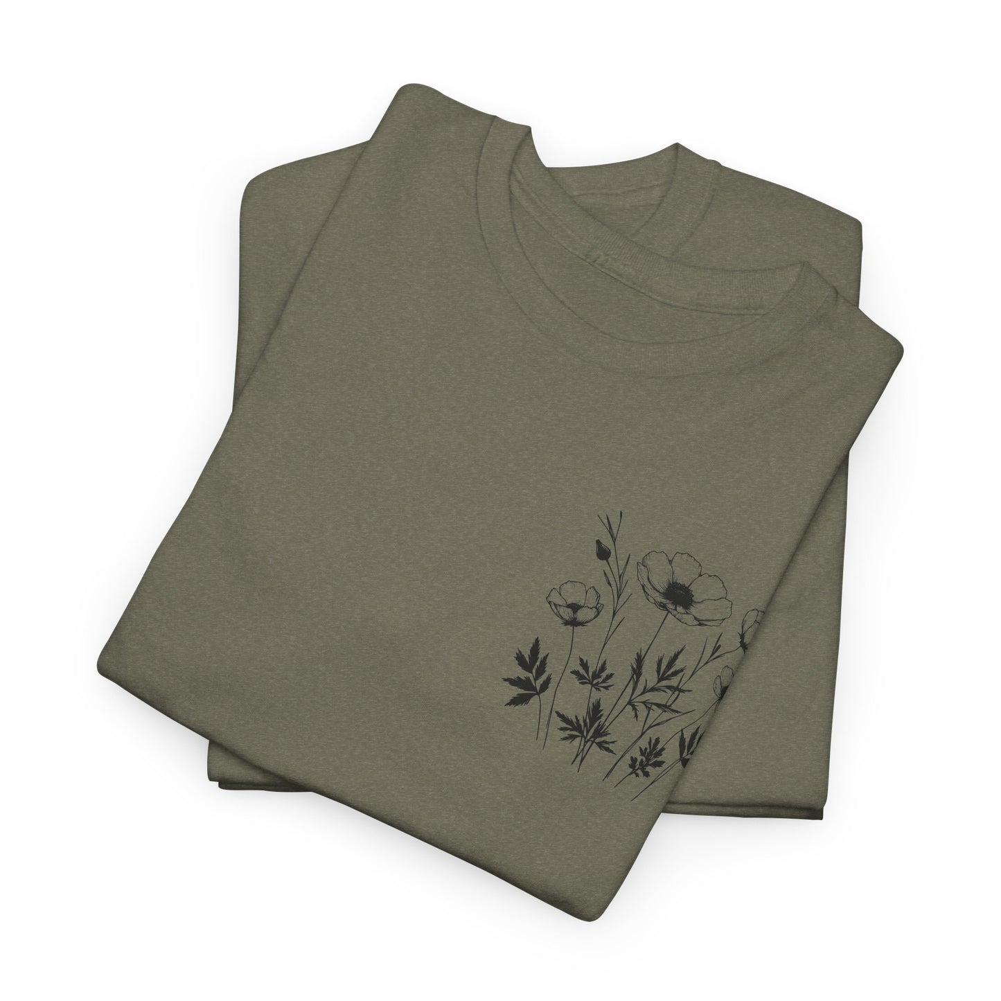 We're Rooting For You - Flowers // Unisex Heavy Cotton Tee - Perfect for Everyday Comfort