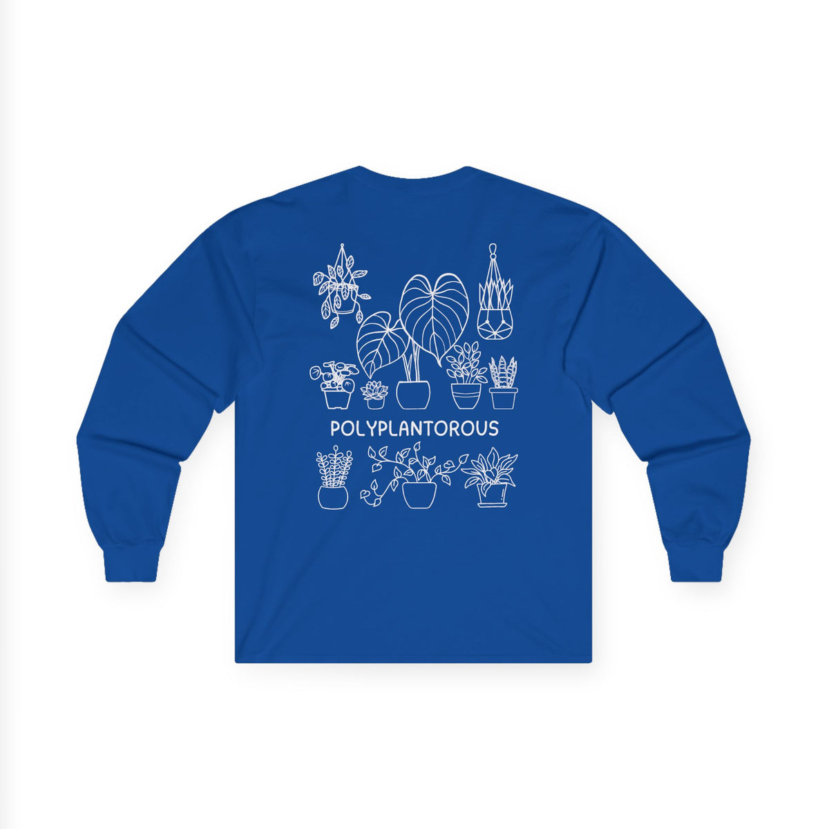 polyPLANTorous // Unisex Long Sleeve Tee - Botanical Design for Plant Lovers