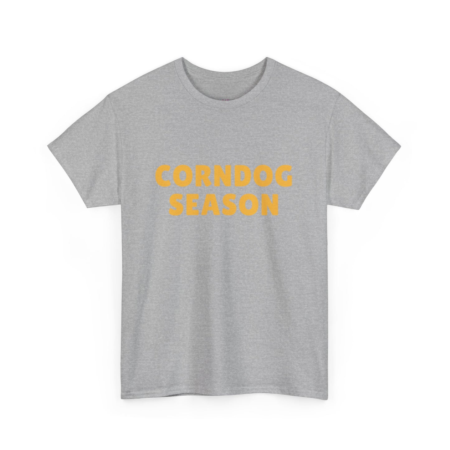 Funny Corndog Season // Unisex Heavy Cotton Tee | Perfect for Food Lovers and Festivals