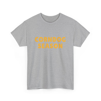 Funny Corndog Season // Unisex Heavy Cotton Tee | Perfect for Food Lovers and Festivals