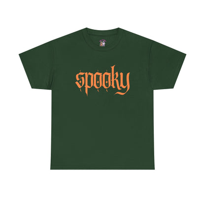 Spooky Unisex Heavy Cotton Tee, Halloween Shirt, Cute Fall T-Shirt, Casual Wear, Gift for Friends, Seasonal Apparel