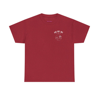 Oh My My Vintage Vinyl Graphic - Pocket Placement // Unisex Heavy Cotton Tee - Perfect for Music Lovers