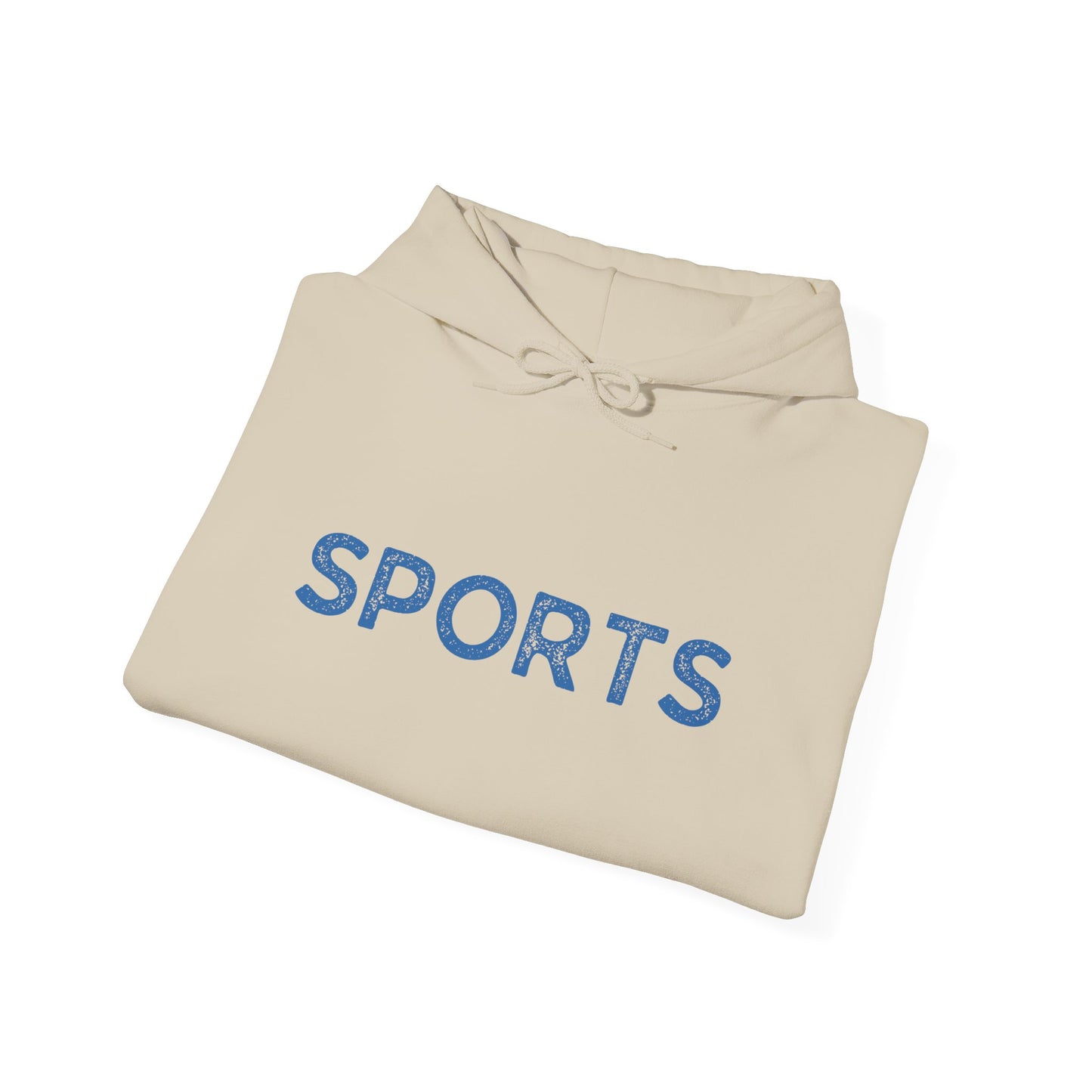 Sports // Unisex Heavy Blend™ Hooded Sweatshirt - Blue Text