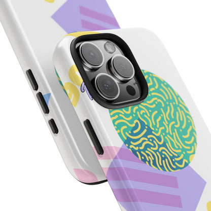 Pastel 90s Baby and Shapes // iPhone Case